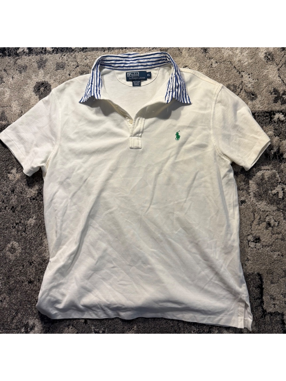 Polo by Ralph Lauren Men's White Vintage